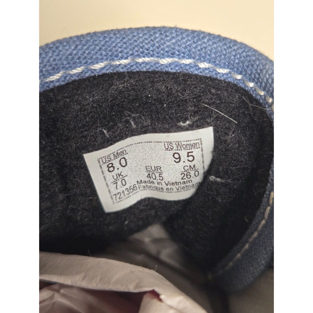 Vans Old Skool Sneakers | Navy Black Suede/Canvas | Size Men 8 Women 9.5 - Picture 7 of 8
